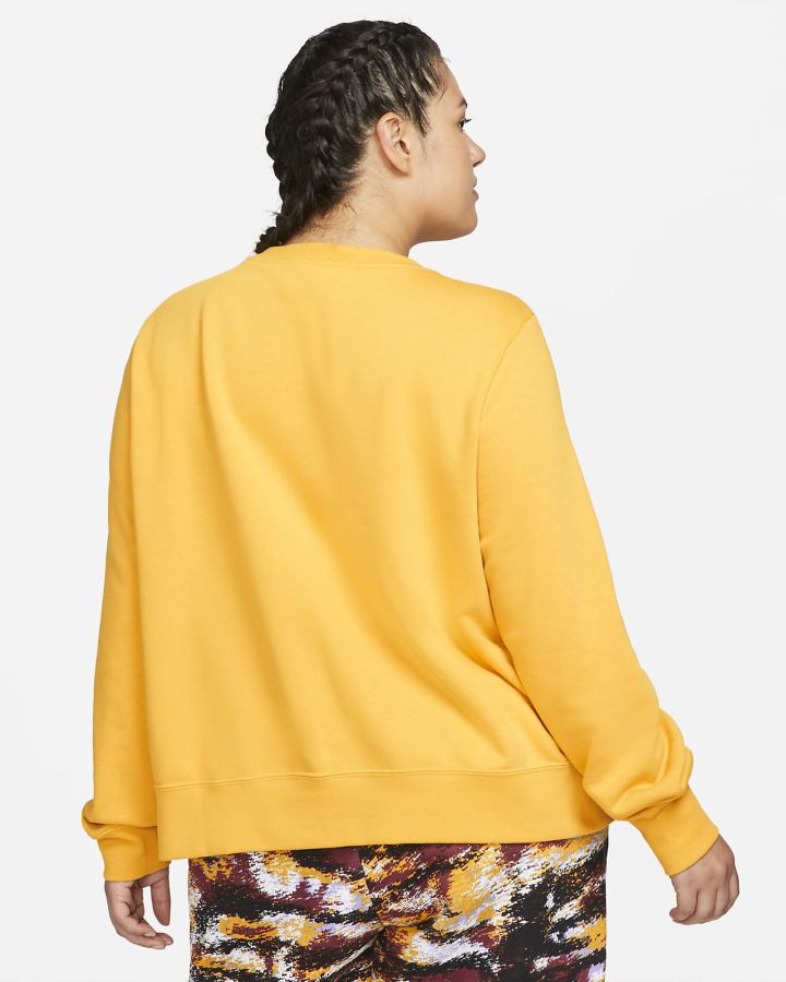 Sudaderas Nike Sportswear Club Fleece Crew-Neck Mujer Amarillo Blancas | BQMXO-7589