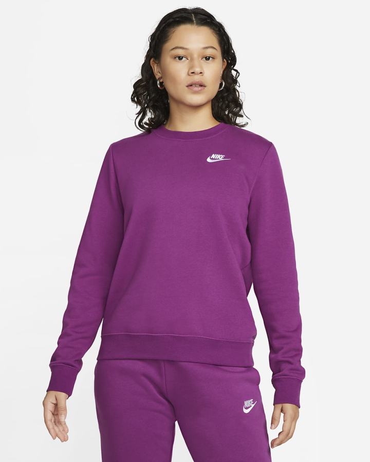 Sudaderas Nike Sportswear Club Fleece Crew-Neck Mujer Blancas | CGPIX-9345