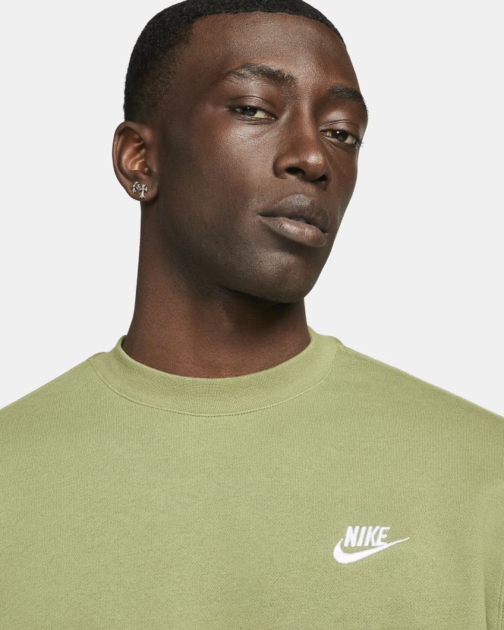 Sudaderas Nike Sportswear Club Fleece Crew Hombre Blancas | CNEZL-3914