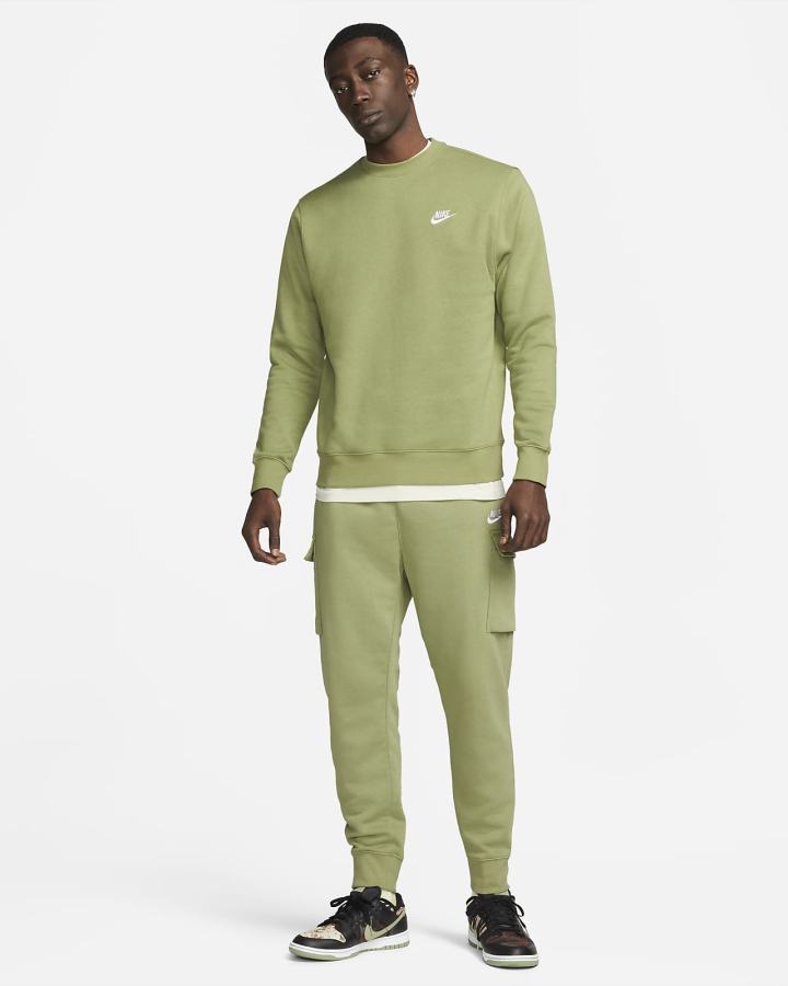 Sudaderas Nike Sportswear Club Fleece Crew Hombre Blancas | CNEZL-3914