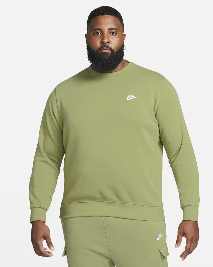 Sudaderas Nike Sportswear Club Fleece Crew Hombre Blancas | CNEZL-3914