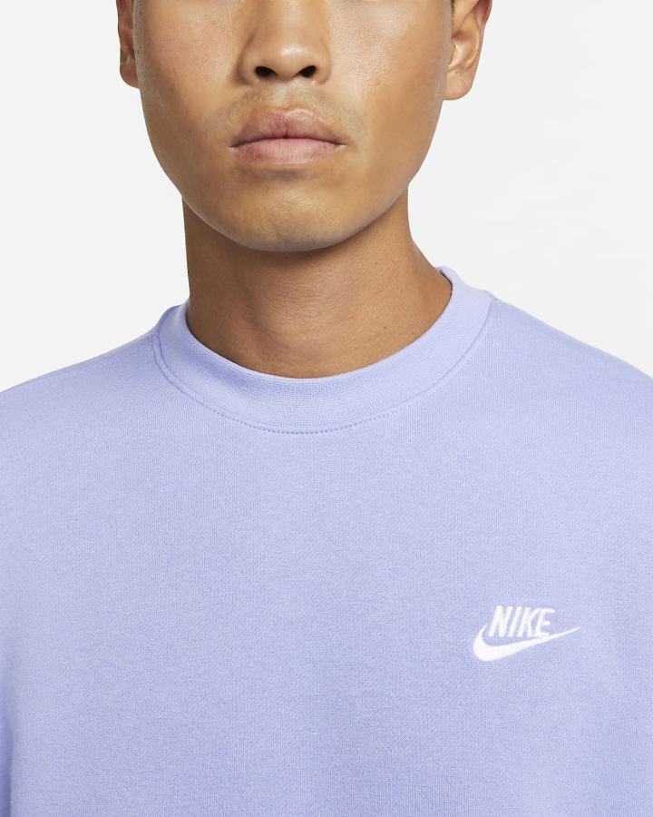 Sudaderas Nike Sportswear Club Fleece Crew Hombre Blancas | GYKOJ-6735