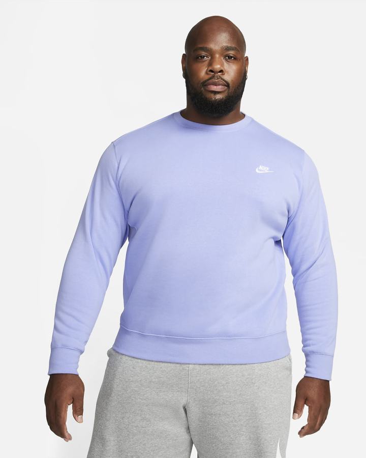 Sudaderas Nike Sportswear Club Fleece Crew Hombre Blancas | GYKOJ-6735