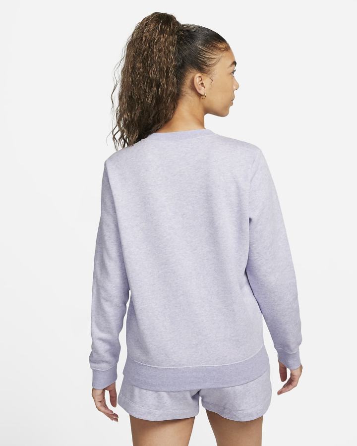 Sudaderas Nike Sportswear Club Fleece Crew-Neck Mujer Blancas | LSWRY-4293