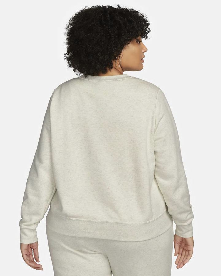 Sudaderas Nike Sportswear Club Fleece Crew-Neck Mujer Beige Blancas | LWFPA-1396