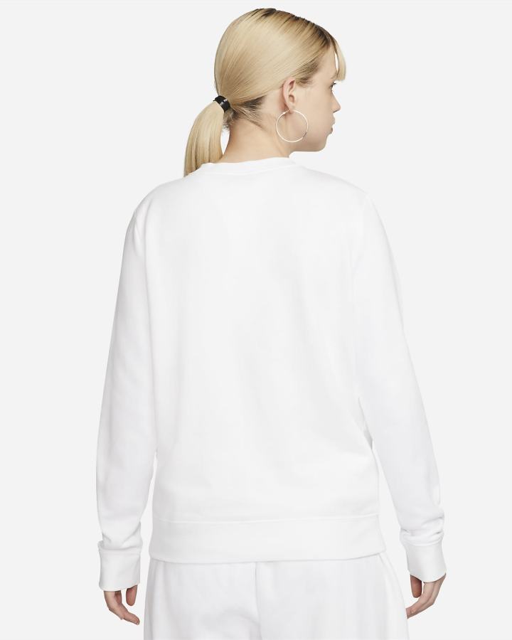 Sudaderas Nike Sportswear Club Fleece Crew-Neck Mujer Blancas Negras | SVFEH-8951