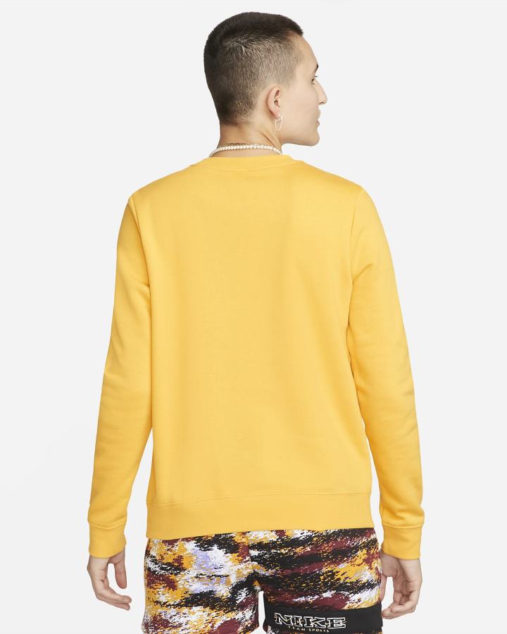 Sudaderas Nike Sportswear Club Fleece Crew-Neck Mujer Amarillo Blancas | SYRXG-2935
