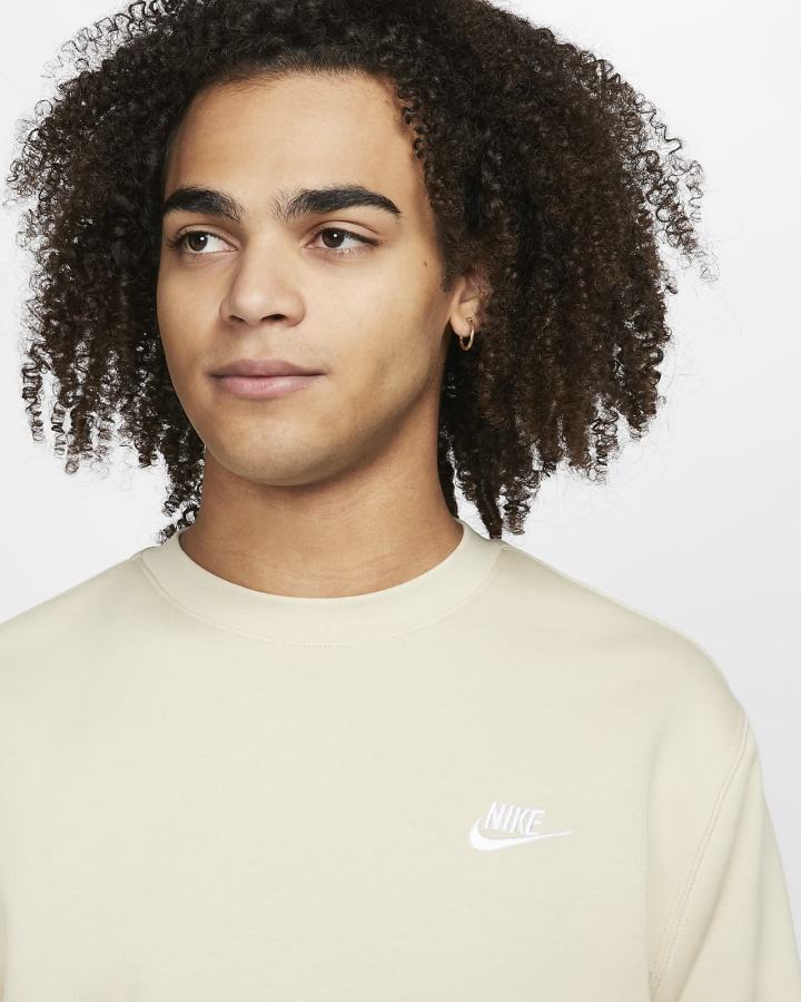 Sudaderas Nike Sportswear Club Fleece Crew Hombre Blancas | VCEBZ-6017