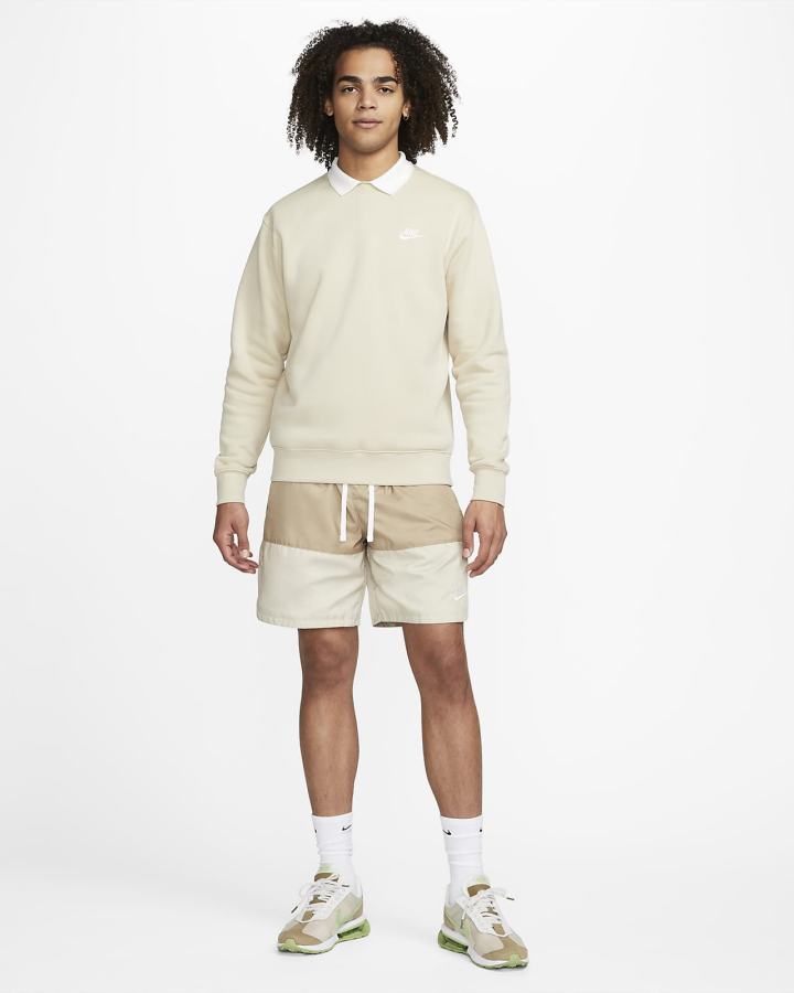Sudaderas Nike Sportswear Club Fleece Crew Hombre Blancas | VCEBZ-6017