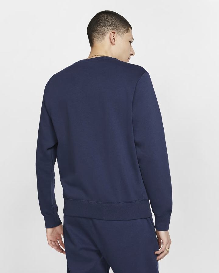 Sudaderas Nike Sportswear Club Fleece Crew Hombre Azul Marino Blancas | YXOVK-7418