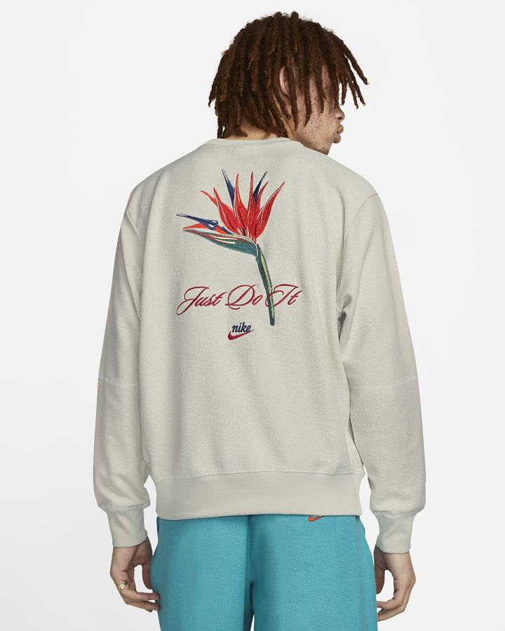 Sudaderas Nike Sportswear Club French Terry Hombre Beige Claro Blancas | GBIXM-0245