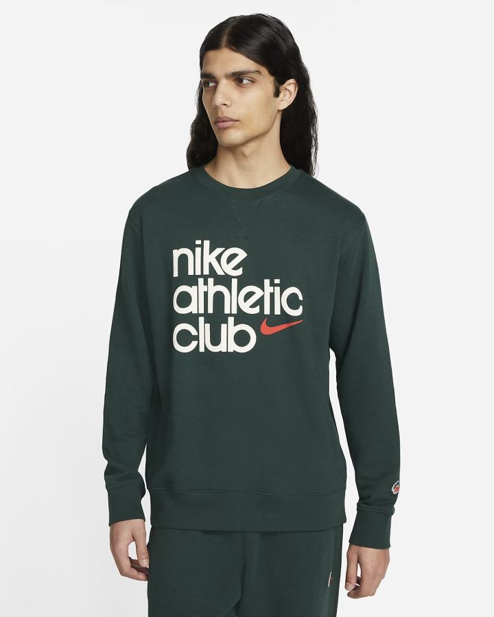 Sudaderas Nike Sportswear Club French Terry Hombre Verde | XENSW-6879