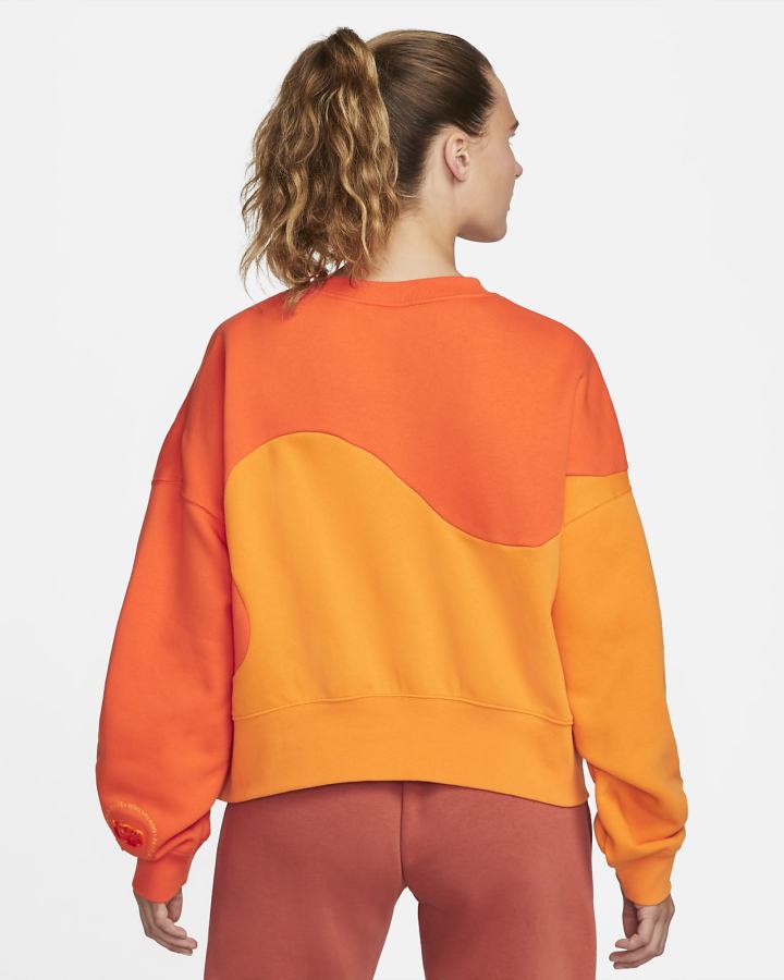 Sudaderas Nike Sportswear Color Clash Fleece Mujer Naranjas | SPKHN-0876