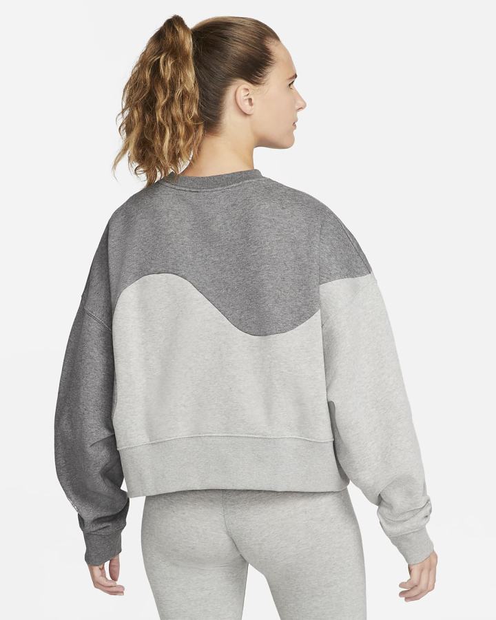 Sudaderas Nike Sportswear Color Clash Fleece Mujer Gris Gris Oscuro | WARNV-0518