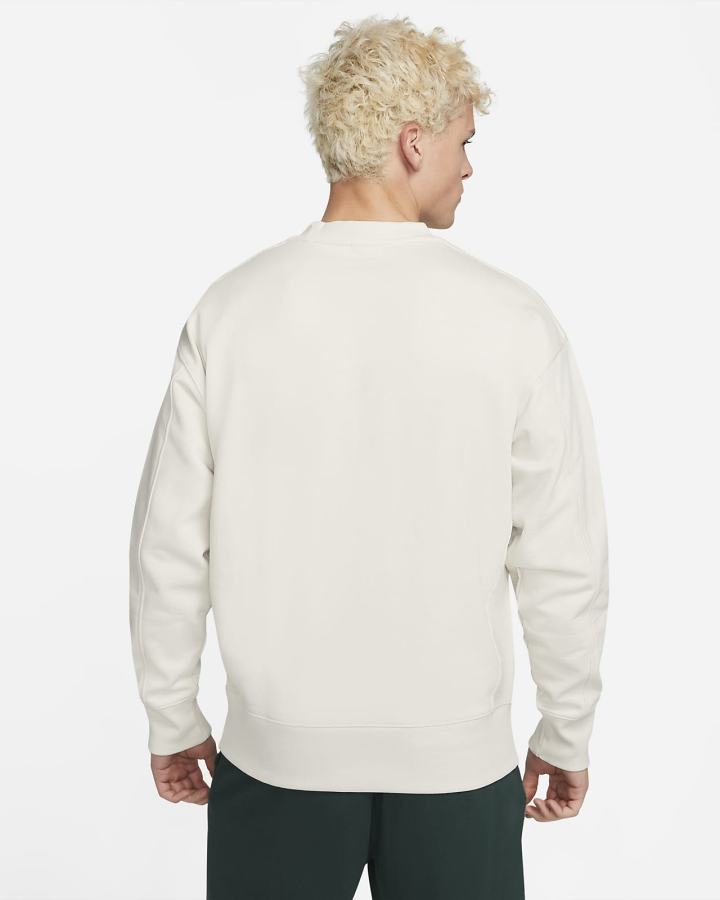 Sudaderas Nike Sportswear French Terry Crew Hombre Blancas | UOLDK-7805