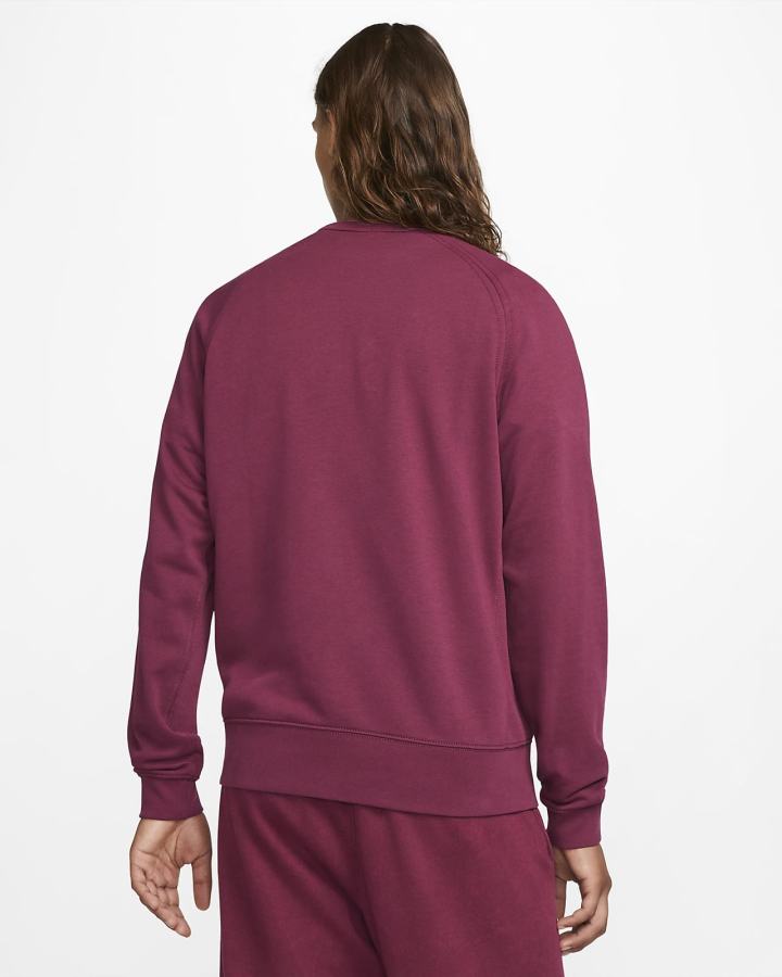 Sudaderas Nike Sportswear French Terry Crew Hombre Burdeos | VHIAE-2751