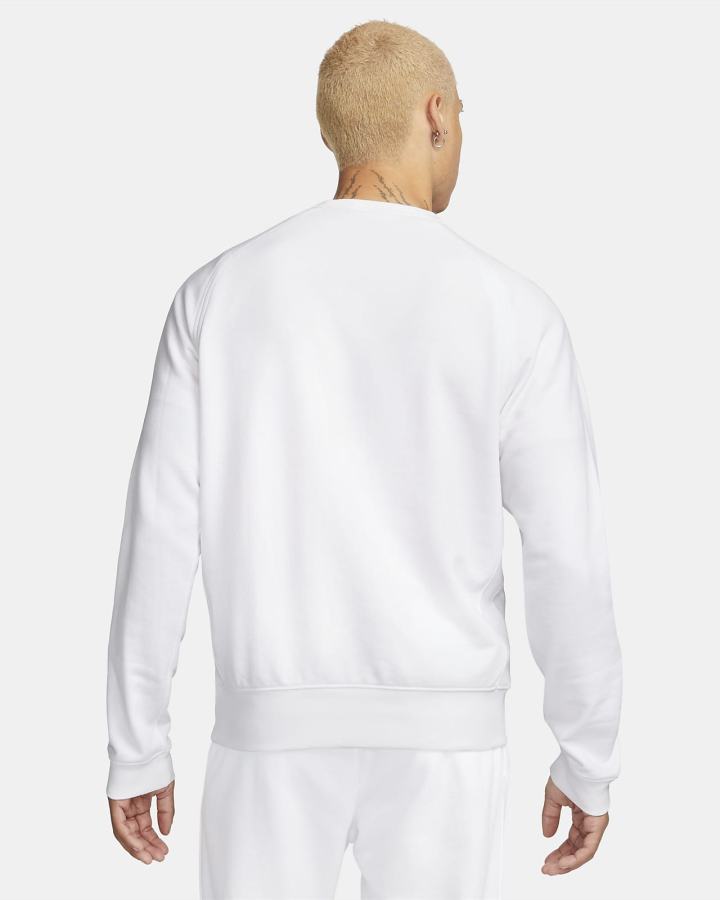 Sudaderas Nike Sportswear French Terry Crew Hombre Blancas | YFRHS-1489