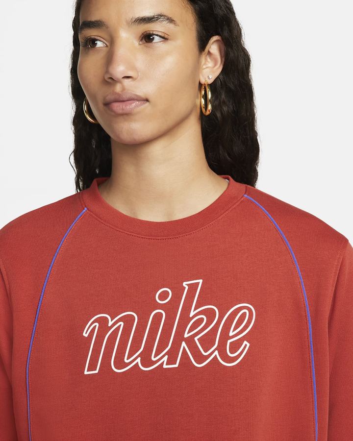 Sudaderas Nike Sportswear Icon Clash French Terry Top Mujer Rojas | ULDHX-0491