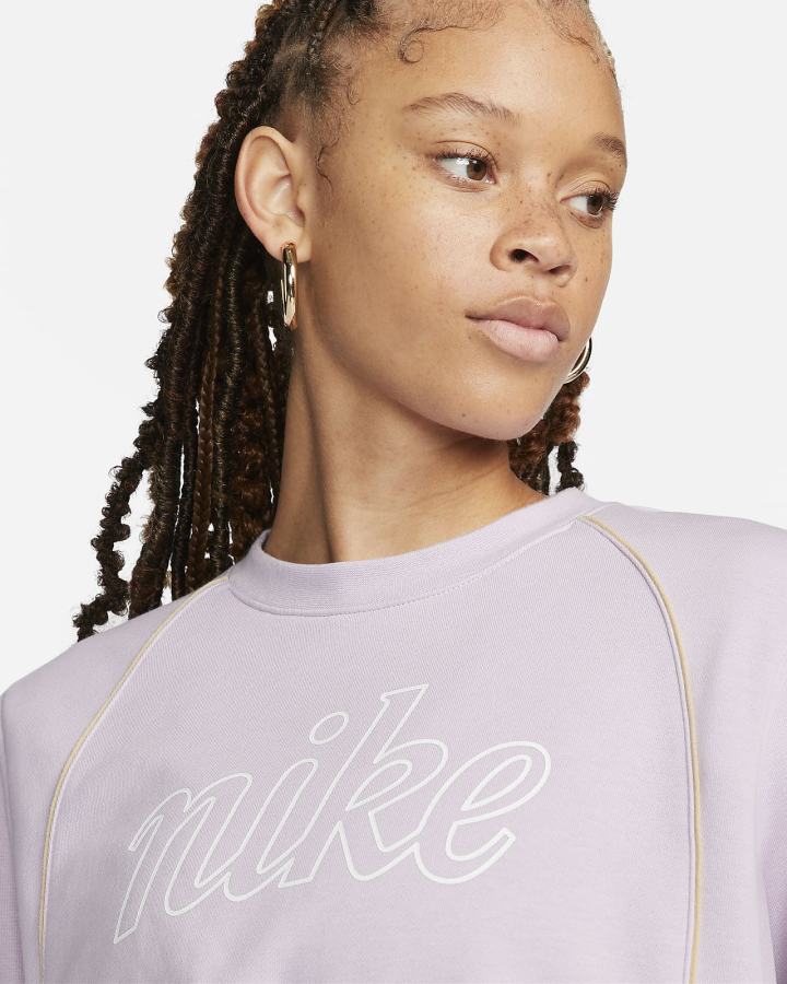 Sudaderas Nike Sportswear Icon Clash French Terry Top Mujer Verde Menta | XNIME-3514