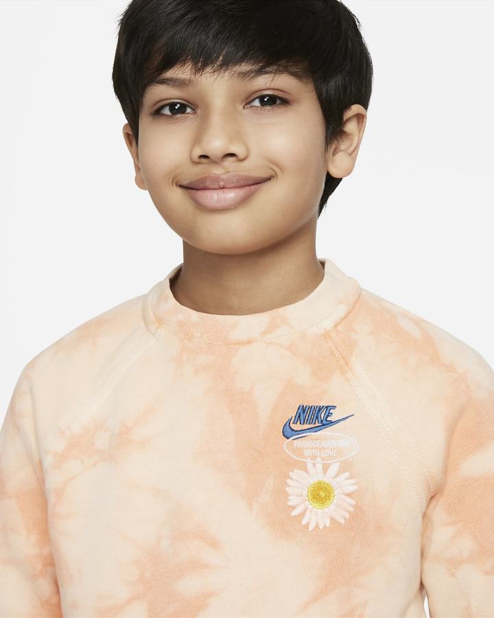 Sudaderas Nike Sportswear Kids French Terry Niño Rojas | SBYDZ-4017