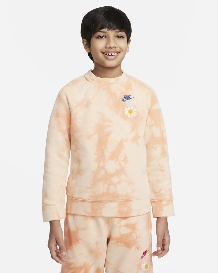 Sudaderas Nike Sportswear Kids French Terry Niño Rojas | SBYDZ-4017