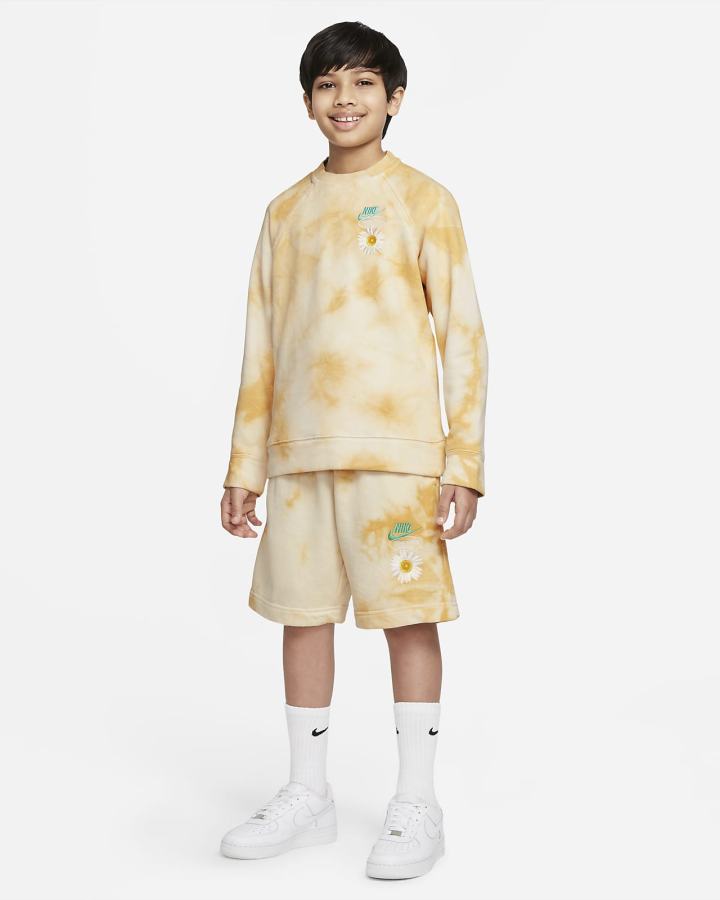 Sudaderas Nike Sportswear Kids French Terry Niño Doradas Rosas | SOXCL-2941