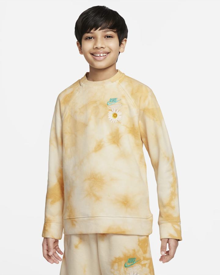 Sudaderas Nike Sportswear Kids French Terry Niño Doradas Rosas | SOXCL-2941