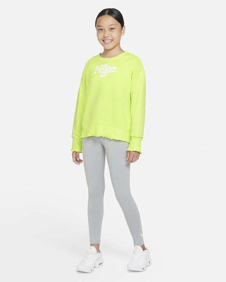 Sudaderas Nike Sportswear Kids Niña Limón Claro | BGJZU-0165