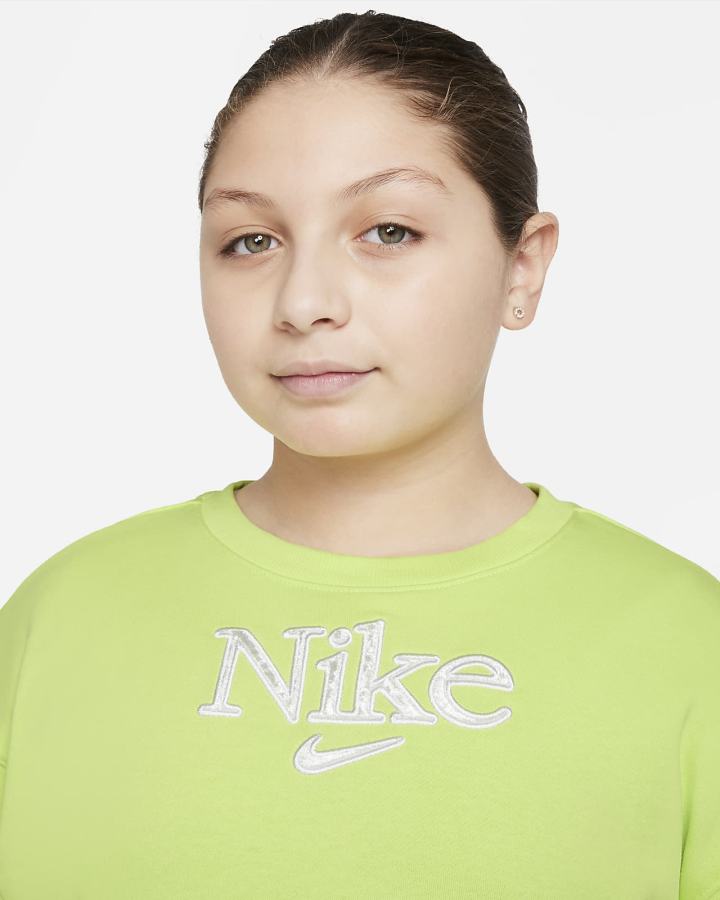 Sudaderas Nike Sportswear Kids Niña Limón Claro | SYIQD-6945