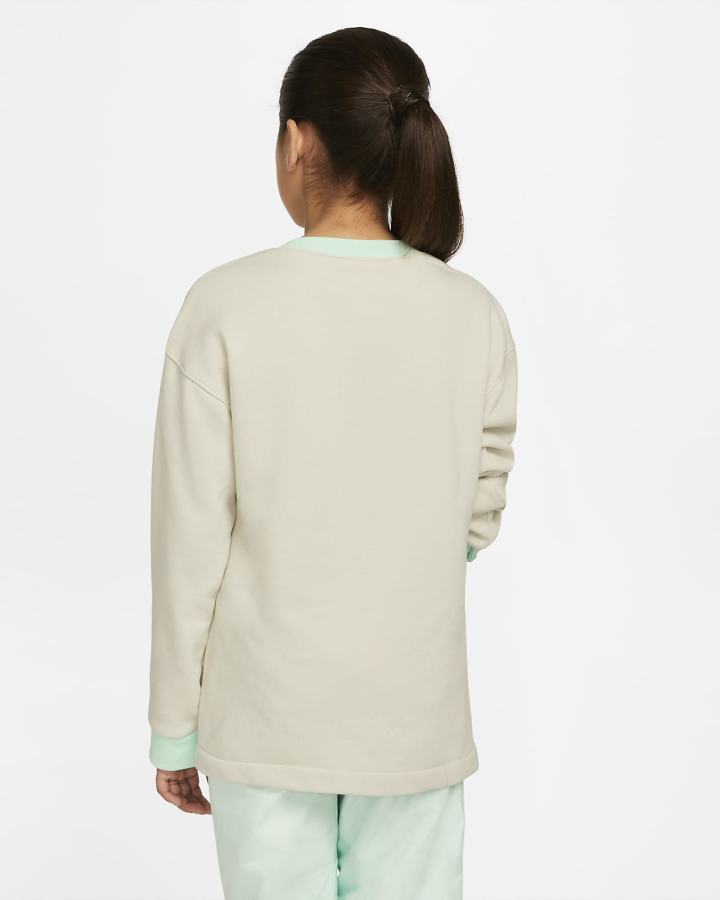 Sudaderas Nike Sportswear Kids Pack Kids French Terry Niña Beige Claro Naranjas | XQAZG-5620