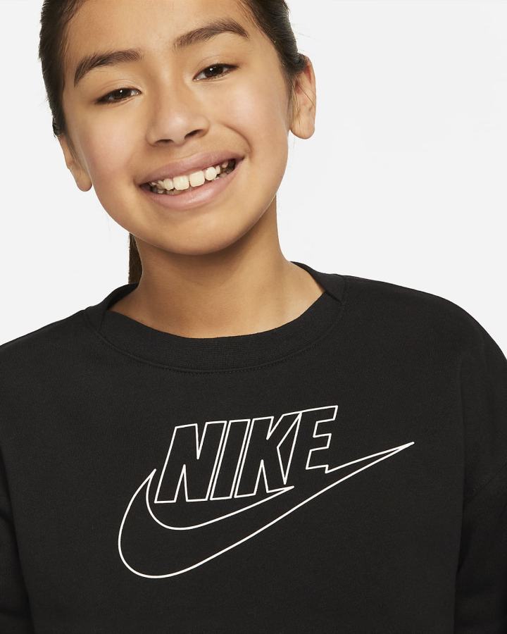 Sudaderas Nike Sportswear Kids Pack Kids French Terry Niño Negras Blancas | YOVNR-6201