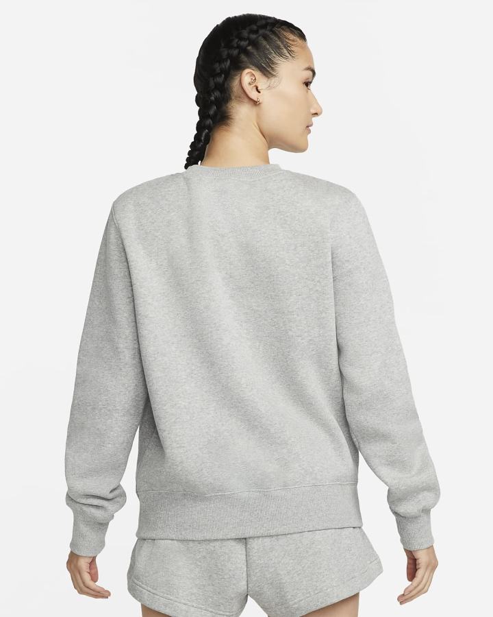 Sudaderas Nike Sportswear Phoenix Fleece Crew-Neck Mujer Gris Oscuro | DYNLX-2649