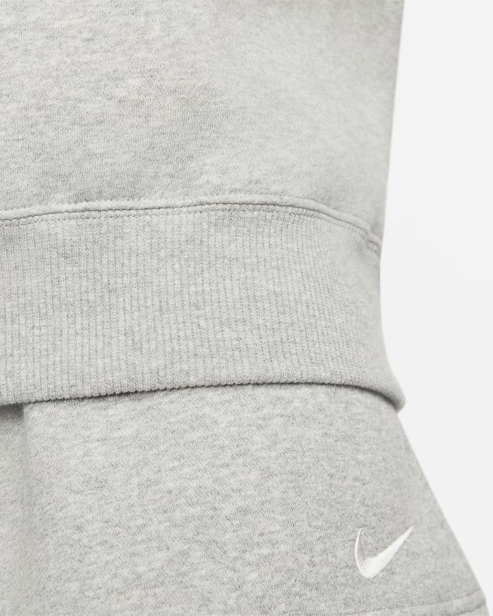 Sudaderas Nike Sportswear Phoenix Fleece Crew-Neck Mujer Gris Oscuro | DYNLX-2649