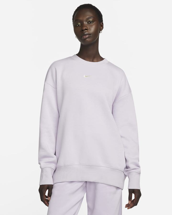 Sudaderas Nike Sportswear Phoenix Fleece Oversized Crewneck Mujer Moradas | IMETW-9326