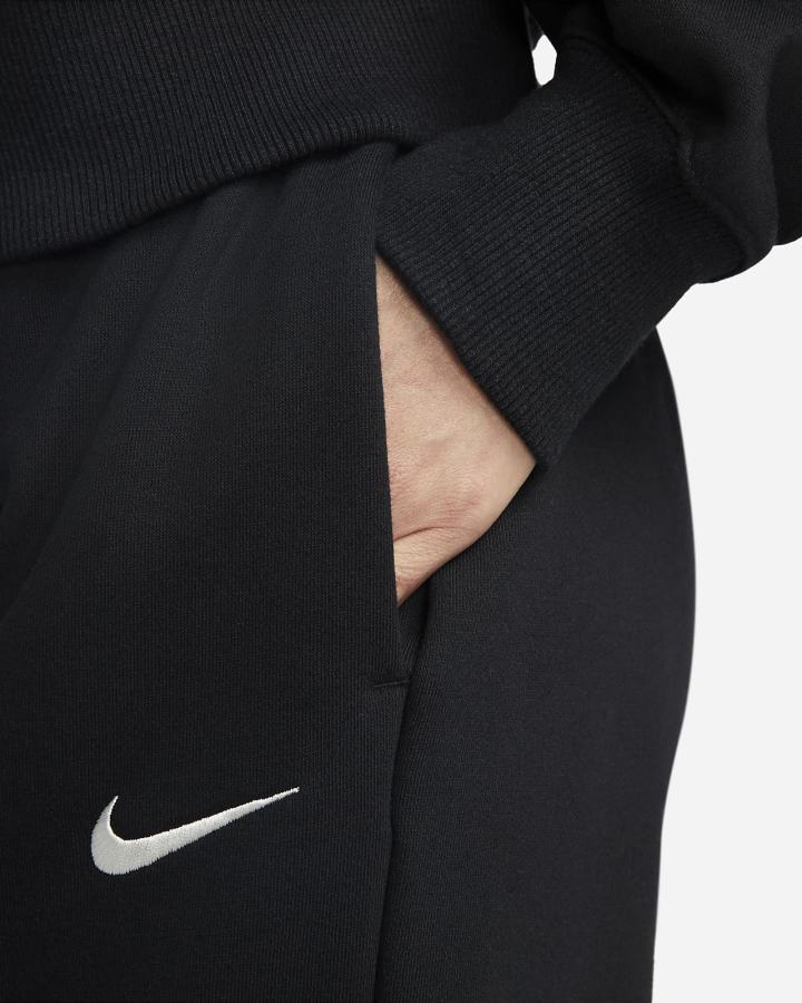 Sudaderas Nike Sportswear Phoenix Fleece Oversized 1/2-Zip Crop Mujer Negras | KQYJT-1356