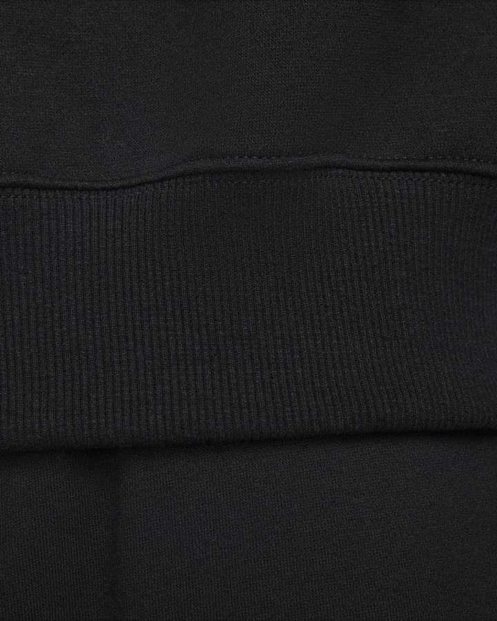 Sudaderas Nike Sportswear Phoenix Fleece Oversized 1/2-Zip Crop Mujer Negras | KQYJT-1356