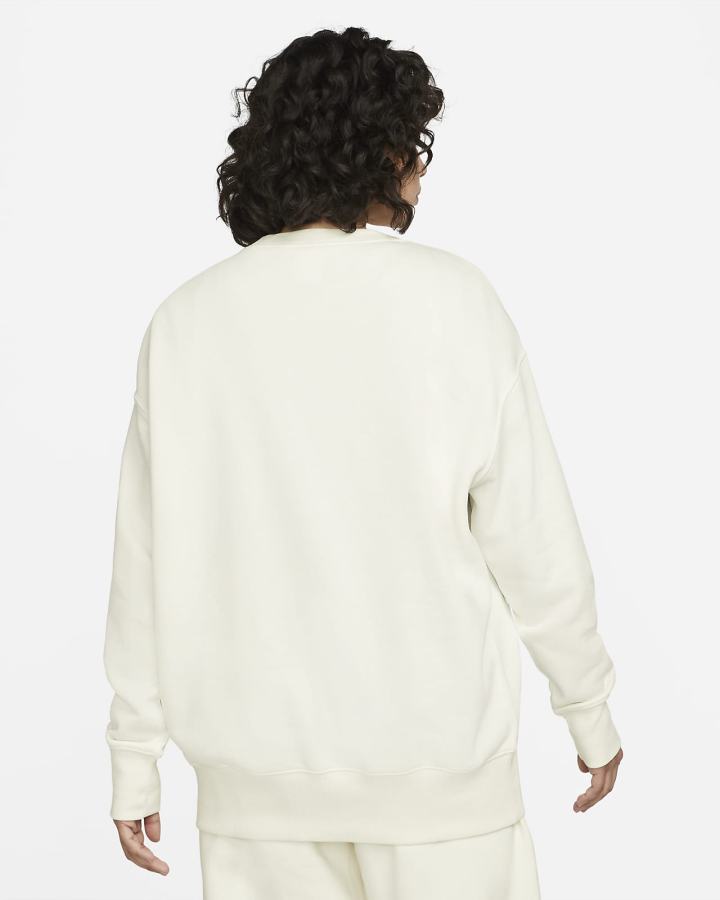 Sudaderas Nike Sportswear Phoenix Fleece Oversized Crewneck Mujer Negras | MEPKC-4290