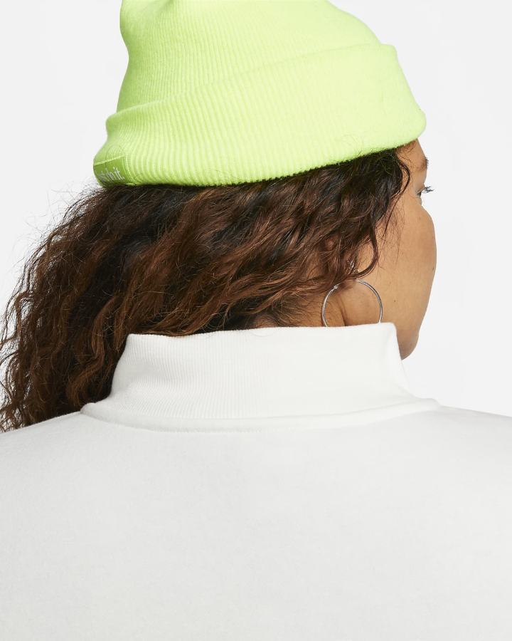 Sudaderas Nike Sportswear Phoenix Fleece Oversized 1/2-Zip Crop Mujer Negras | POQKT-0483