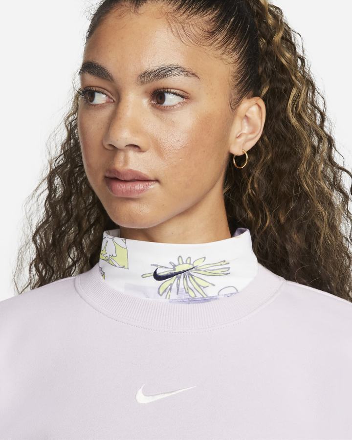 Sudaderas Nike Sportswear Phoenix Fleece Crew-Neck Mujer Moradas | QHTVG-2015