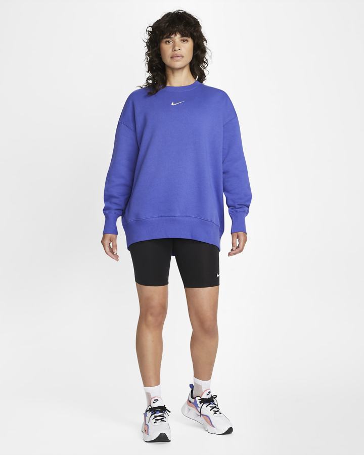Sudaderas Nike Sportswear Phoenix Fleece Oversized Crewneck Mujer Moradas | VOEMD-5103