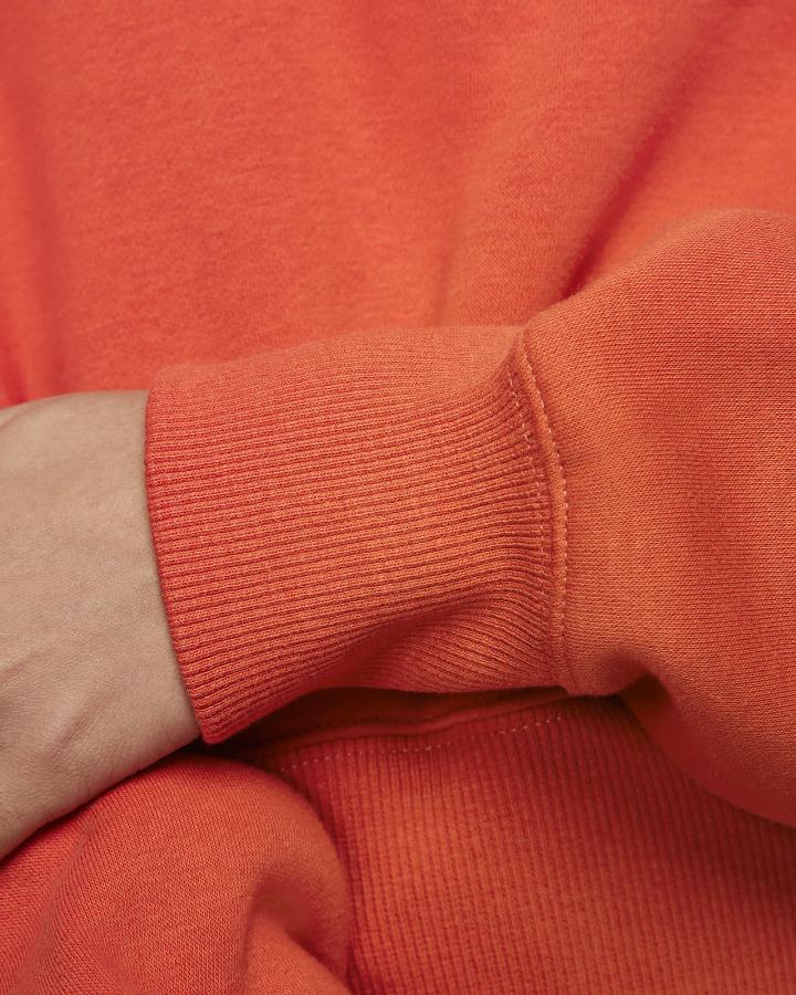 Sudaderas Nike Sportswear Phoenix Fleece Oversized 1/2-Zip Crop Mujer Naranjas | WQNPB-6013