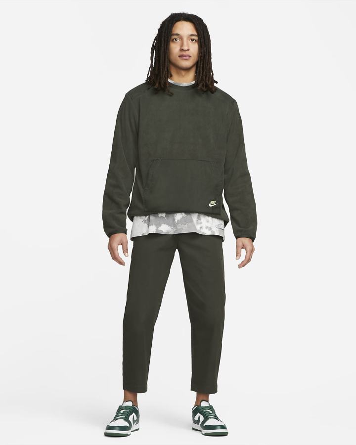 Sudaderas Nike Sportswear Sport Essentials+ Fleece Crew Top Hombre Limón Claro | JIDYF-1560