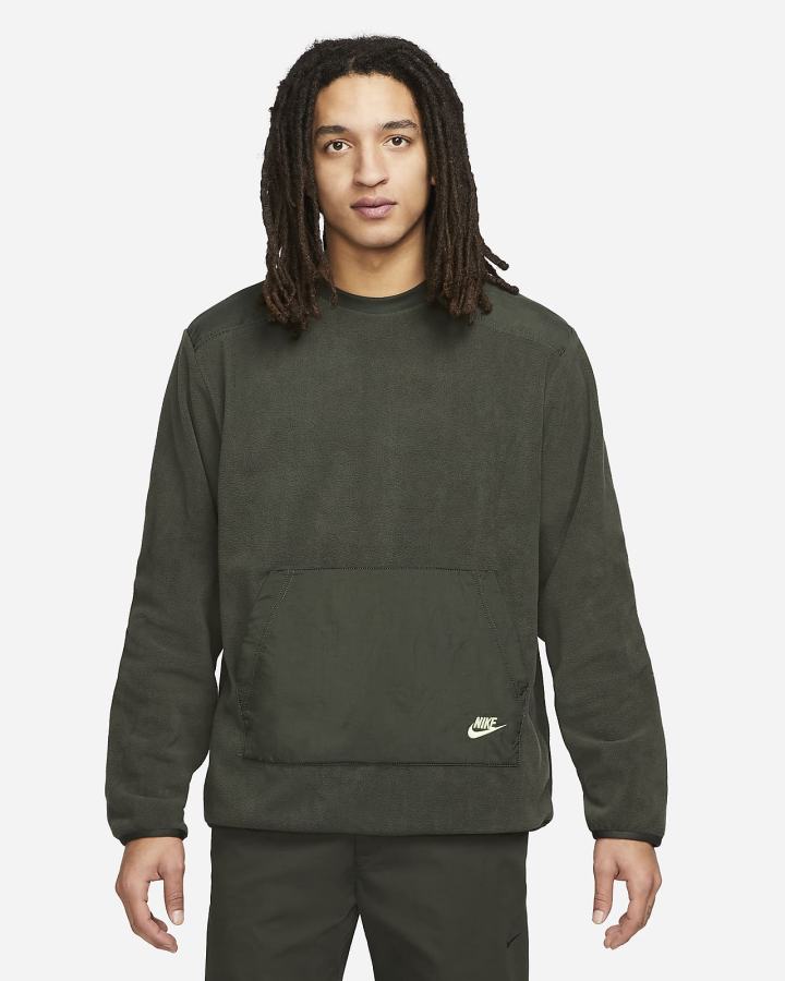 Sudaderas Nike Sportswear Sport Essentials+ Fleece Crew Top Hombre Limón Claro | JIDYF-1560