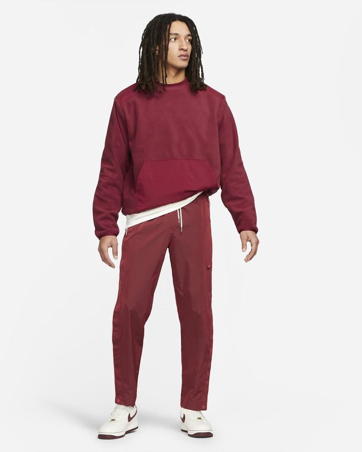 Sudaderas Nike Sportswear Sport Essentials+ Fleece Crew Top Hombre Rojas | QCHPT-5632