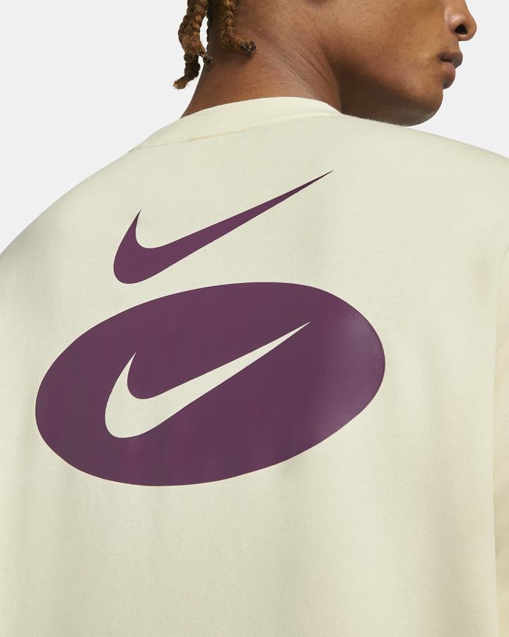 Sudaderas Nike Sportswear Swoosh League Fleece Crew Hombre Beige | JCKXA-0852