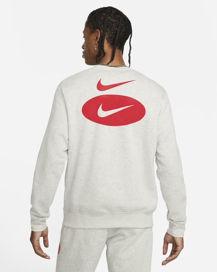 Sudaderas Nike Sportswear Swoosh League Fleece Crew Hombre Gris | TYJXD-8140