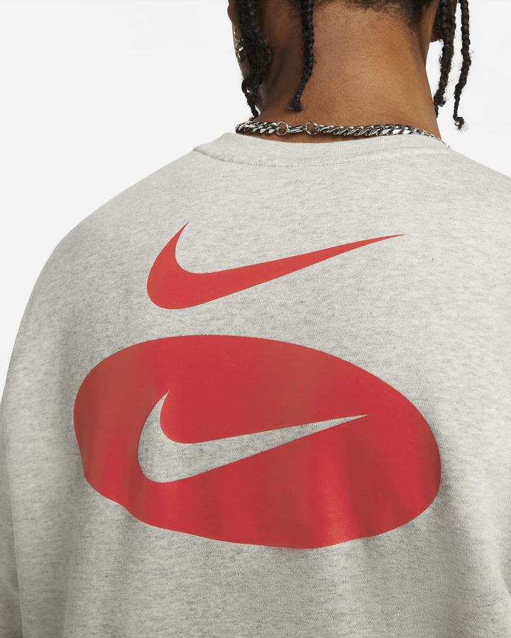 Sudaderas Nike Sportswear Swoosh League Fleece Crew Hombre Gris | TYJXD-8140