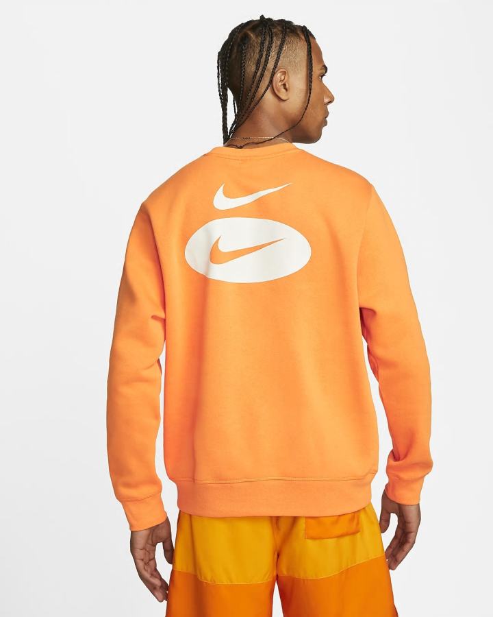 Sudaderas Nike Sportswear Swoosh League Fleece Crew Hombre Naranjas | ZOBLT-5612