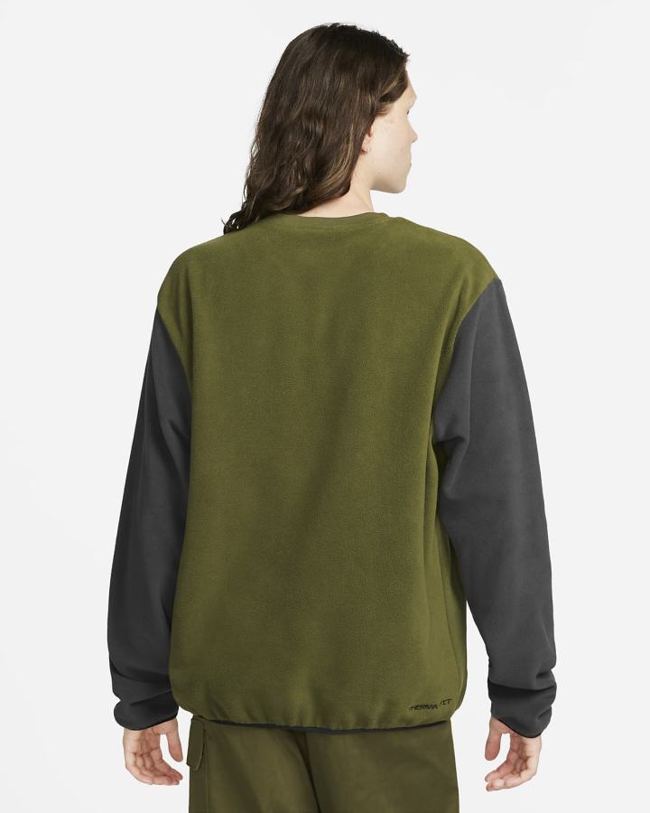 Sudaderas Nike Sportswear Therma-FIT Sports Utility Fleece Hombre Verde Gris Negras | JUCHE-2815