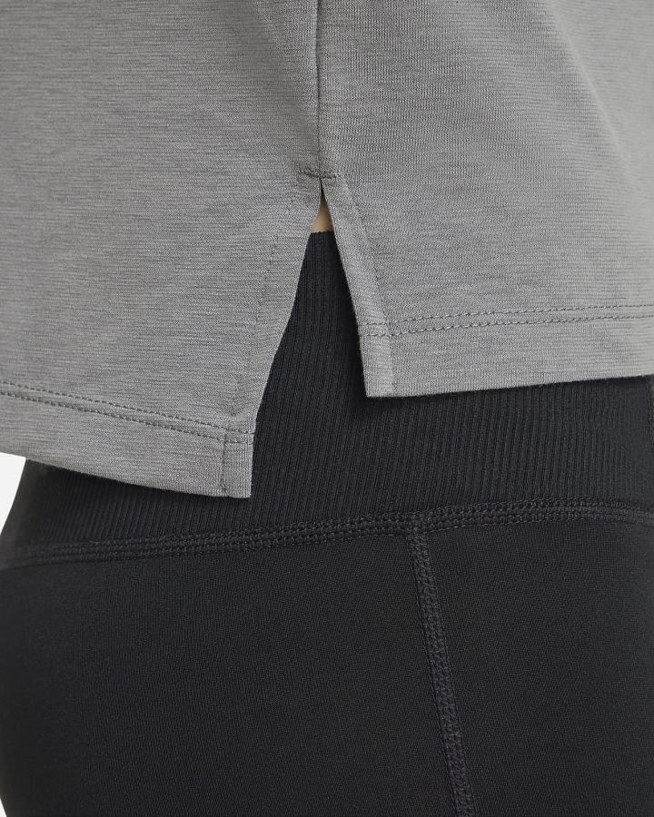 Sudaderas Nike Yoga Dri-FIT Kids Training Top Niña Gris | NBHDK-6238